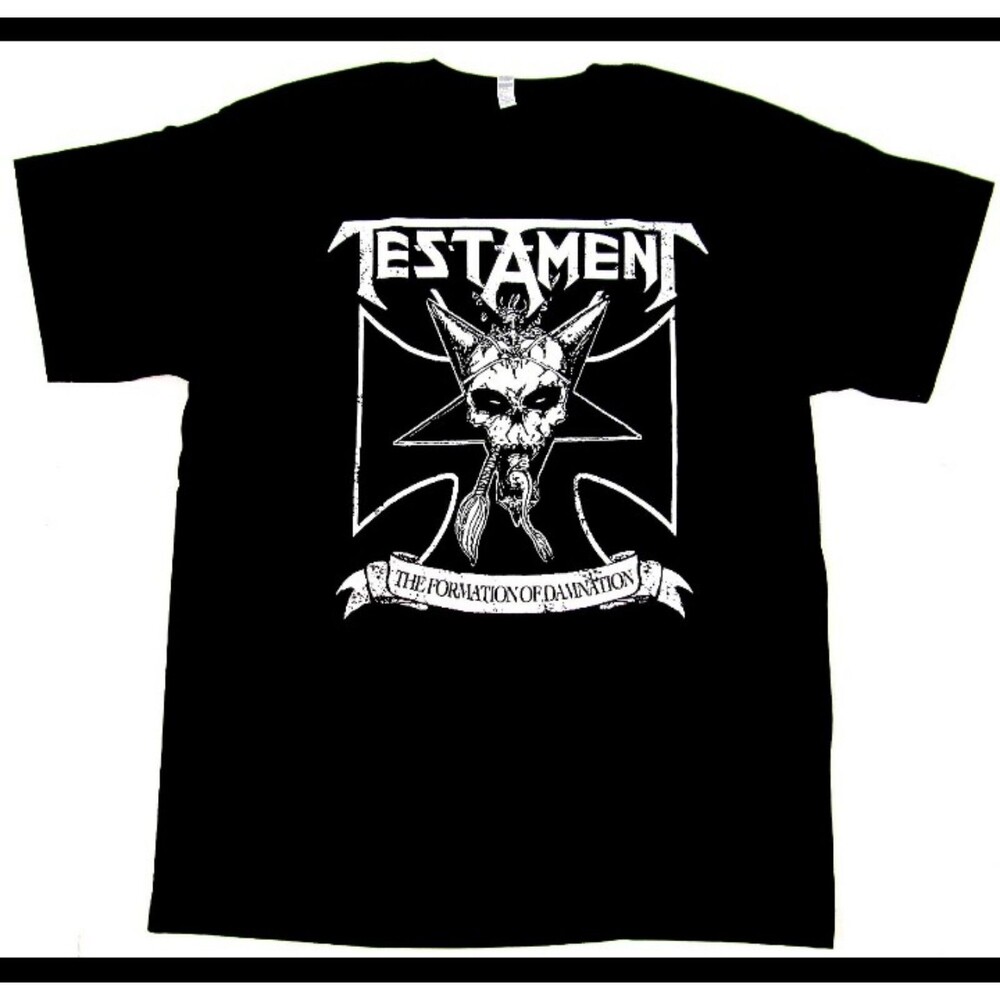 rare TESTAMENT The Formation Of Damnation Thrash Metal Tee Adult Men's New M